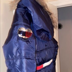 Girls Tommy Hilfiger coat with fur hood